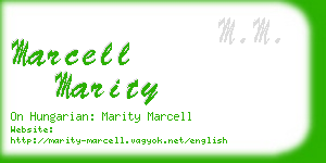 marcell marity business card